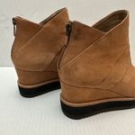 Eileen Fisher 7.5 Clapton Boots Brown Leather Wedge Bootie Back Zip $280 MSRP Photo 5