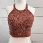 SKIMS  Fuzzy Halter Top. Size S/M. New Without Tags. Light Brown. Photo 0