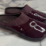 Revitalign Siesta Nuevo Women's Burgundy Patent Leather Mandy Mule Sz 10 Comfort Red Photo 0