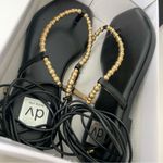 Dolce Vita Black Gold Beaded Lace Up Gladiator Flat Sandals Size 9.5 NEW IN BOX Photo 13