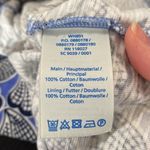 Boden slub cotton seashell print high waist plunge neck mini dress size 4 Photo 11