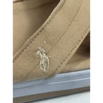 Ralph Lauren Polo  Women's Cross Strap Sandals Slides Beige Fabric Comfort 9 Photo 3