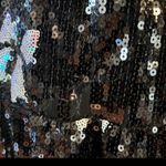 Simply Southern Black Sequin Bow Print Dress Size Small Photo 7