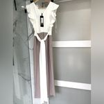 DRESSY and VERY ELEGANT VICTORIANA Jumpsuit🌹 White Size 4 Photo 5