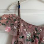 Mac Duggal 9069 Mauve Off Shoulder Floral Embroidered Ruffle Tiered Gown NWT 10 Photo 8