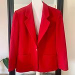 Vintage Austin Reed London England Red Blazer Suit Jacket Size 6 Photo 0