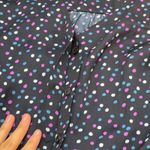 Jason Wu J Womens XXS Polka Dot Blouse Top V-Neck Blue Purple Career Classic Photo 7