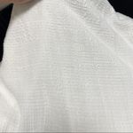 Focus Casual Life Waffle Knit V Neck Linen Blend White Size M Photo 8