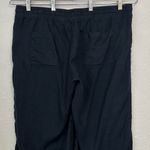 Amazon Essentials 100% Linen Black Drawstring Pants Black Size XL Photo 9