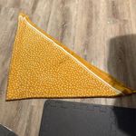 Cleobella  Yellow Polka Dot Satin Scarf Photo 5