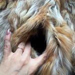 American Vintage Vintage 70s L’Elegante Genuine Fox Fur Short Coat Sz XS Multi Color Photo 5