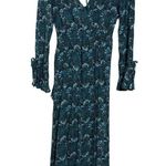 Band of Gypsies BAND OF THE FREE Jewel Teal Floral Wrap Maxi Dress Hi Low Bohemian Green NWT XS Photo 5