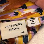 Jacqueline De Yong JDY Fifi printed 3/4‎ sleeve midi dress size EU34 US size 4 Gold Photo 8