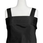 Vintage 70s Black Satin Lingerie Camisole Tank Top Large Retro Pin Up Whimsigoth Photo 5