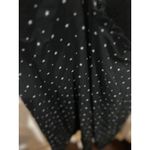 Crescent  Black Star Print Ruffle Strap Midi Dress Women's Size M Photo 8