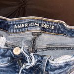 American Eagle Blue Distressed Women Jeans Photo 3