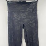 Spanx Faux Leather Camo Legging Matte Black Camo Size Small Photo 3