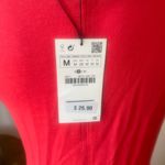 ZARA brand New Jersey Red Sleeveless Dress Photo 3