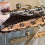 Jessica Simpson  Crossbody Bag Purse foldover kisslock Beige croc embossed Photo 9