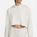 Nike Yoga Size S Women's Cropped Fleece Hoodie Photo 0