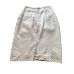 Erez Women's light pink Leather Pencil Skirt Size 6 Knee Length Business White Photo 1