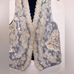 Vintage Lace Embroidered Vest Custom Made Boho Size XL Photo 2