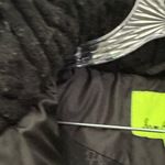 Sam Edelman Lara Puffy Coat Black Down Filled Quilted Puffer Jacket Hooded Sz M Photo 2