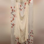 Gap NWT  Women's Off White Cream Silver Sequin Scarf One Size 37X40" Photo 2