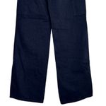 ZARA  High Rise Utility Flare Full Length 100% Cotton Jean Patch Pockets 0 Black Photo 5