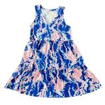 Lilly Pulitzer  Lorina Print Sleevless Dress Borealis Blue Medium Swim on Over Photo 7