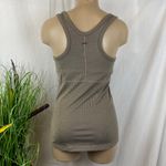 prAna  Brown & Black Striped Ribbed Sleeveless Sport Racerback Tank Top XS Photo 1