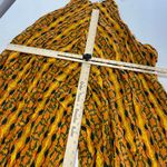 Kahindo Jumpsuit Womens Small Yellow Printed Kano V Neck Flowy Sleeveless Photo 6