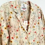 Johnny Was Pete & Greta Floral Linen Blazer Jacket Women's Small Tan Red NWT Photo 1