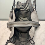 Coach  32988 Edie 42 Gray Buffalo Leather Suede Hobo Shoulder Bag Photo 6