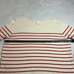 H&M  Boat Neck Stripe Knit Top Size XL Stretch Coastal Nautical Preppy Casual Photo 5