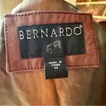 Bernardo  Rich Brown Leather Jacket with Belt Gold Hardware Boho Chic Edgy Moto Photo 11