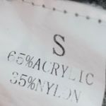 Boutique Striped Grey Black Striped Round Neck Loose Knit Sweater Women’s Size Small Photo 5