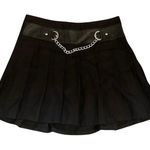 Royal Bones Vintage Y2k  Gothic Chain Link Pleated Skirt Photo 0