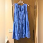 J. McLaughlin  Christa Linen Dress in Cornflower Blue Photo 2