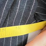 Caslon Pinstripe Blazer Wool Blend Classic Office Siren Workwear Quiet Luxury 6P Gray Size 6 Photo 5