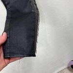 Articles of Society Beaded Fringe Coated Black Ankle Skinny Jeans - 29 Photo 3