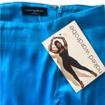 Naked Wardrobe High Gloss Maxi Skirt in Malibu Blue | Medium NWT Photo 3