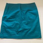 The Limited NWT  bright teal mini pencil pocket skirt, size 6 Photo 6