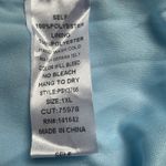 She & Sky  Ruffle Sleeve w/ Plunging Neckline Open Back Long Blue Maxi Dress‎ XL Photo 7