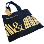 NEW Black & Gold Design Barnes & Noble Book Organic Cotton Tote Bag Travel Style Photo 0