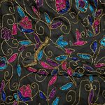 Vintage Stenay embellished long sleeve top sz large‎ Black Photo 4