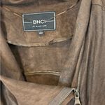 Blanc Noir Dark Brown Leather Jacket Size L Photo 2