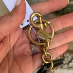 Coach Authentic SIGNATURE Coated canvas/smooth leather keychain/dog leash clip Photo 5