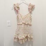 Saylor  Lantana Dress size Small Pink‎ and Green Gingham Ruffle Mini Photo 4