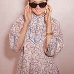 Tuckernuck NWT  Cotton Indre Bell Sleeve Mini Dress in Firecracker Boho Swirl. Photo 0